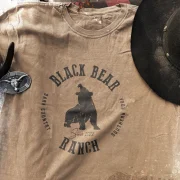 Camiseta Circle Marrom Black Bear Ranch